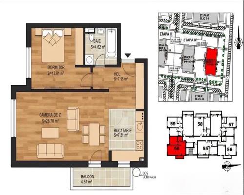 Apartament 2 camere TOP CITY Coresi